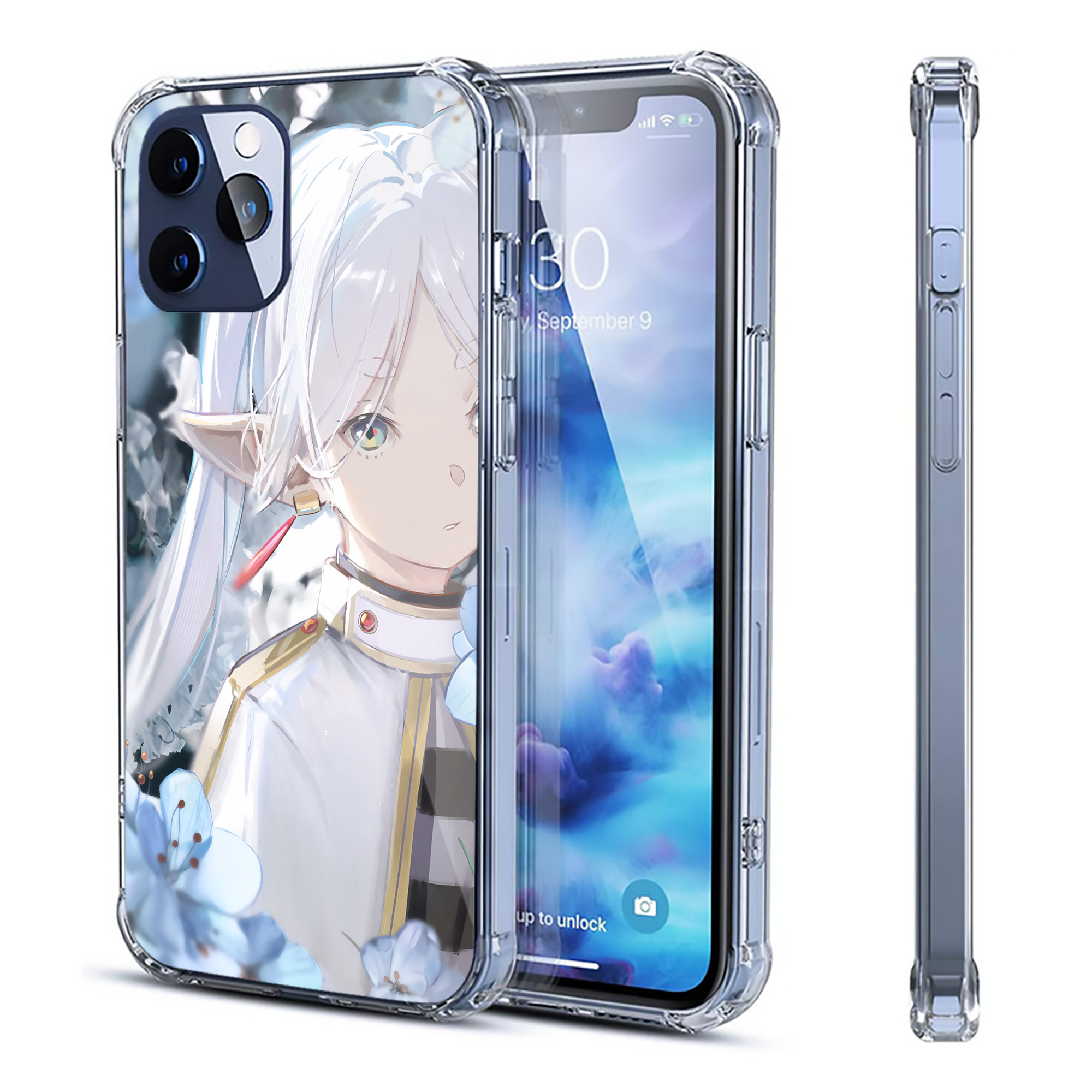 （画像用） 葬送のフリーレン Frieren 【iPhone 12シリーズ対応】透明スマホケース（クリアソフトケース）